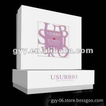 Luxury whith paper cardboard lid and base